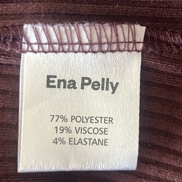 ENA PELLY Billie Racer Side Cutout Ribbed Maxi Dress Chocolate Brown Sz 2 - Picture 8 of 9